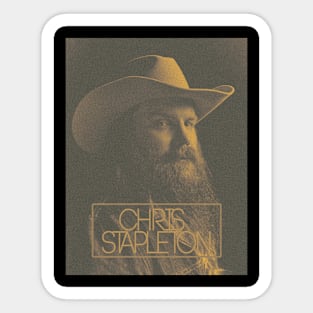 Chris Stapleton Old Poster 80s Sticker